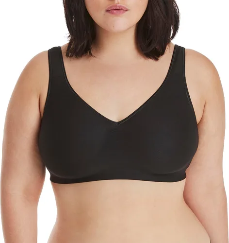 Vista 2 de Hanes Women's Smooth Comfort Wireless Bra, Seamless Full-Coverage T-Shirt Bra, Moisture Wicking, Single & 2-Pack