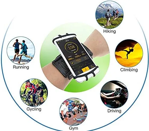 Vista 4 de Pulsera giratoria de 360° para iPhone Air, iPhone 17 Pro, 16e, 15, 14, 13, 12, 11 Pro Max, XR, Samsung Galaxy A16, A17, A26, A36, A56, A37, A57
