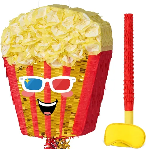 Vista 103 de WERNNSAI - Piñata de controlador de videojuegos, suministros para fiestas, paquete con venda y bate para niños, temática de juegos, fiesta