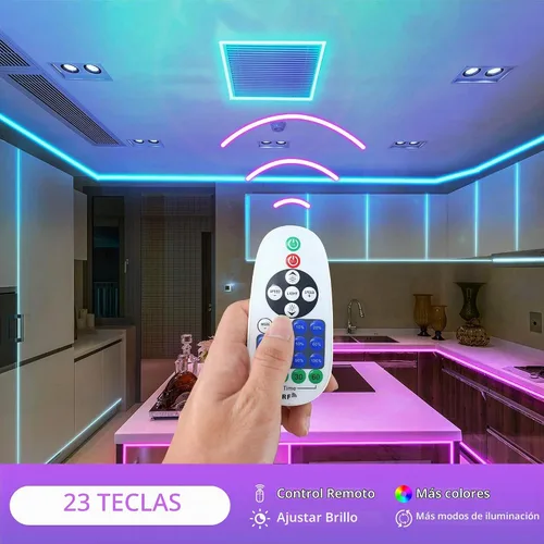 Vista 5 de Control remoto para tira de luces LED de un solo color y letrero de neón, controlador de luz LED regulable de 12-24 V CC con modo de efecto dinámico