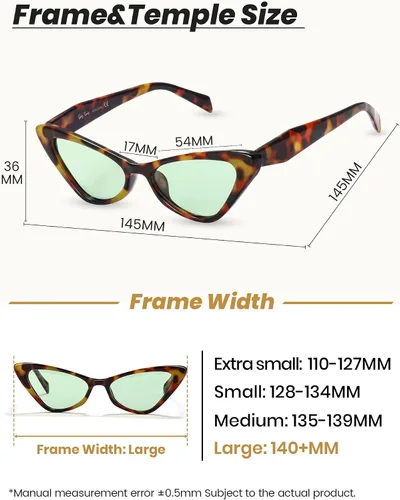 Vista 4 de Veda Tinda Vision Retro Narrow Cat Eye Sunglasses for Women Vintage Tinted Lens Trendy Cool Sexy Stylish Sunnies C18