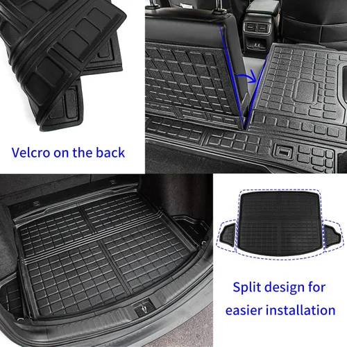 Vista 4 de Rongtaod Tapete de carga compatible con Honda CRV 2017-2022, forro de carga para maletero, revestimiento de maletero de elastómero termoplástico