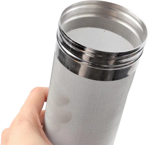 Vista 5 de Tolva filtro seca, con malla de 300 micras, tolva tamiz, tamiz para cervecería de acero inoxidable para el hogar, cartucho filtro tipo araña