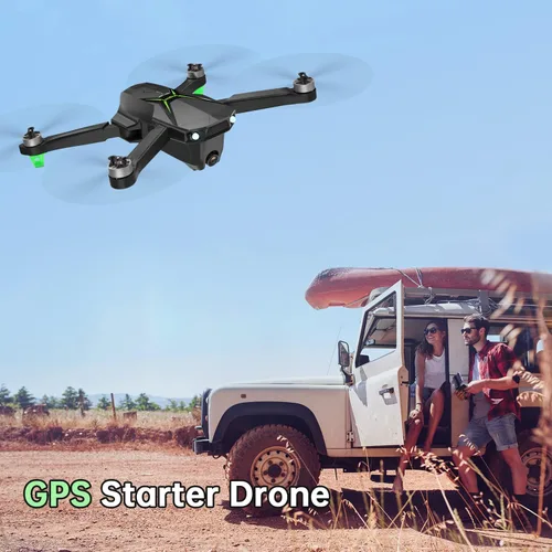 Vista 2 de Loolinn Drone GPS con cámara 4K para principiantes como regalo, menos de 8.82 oz, 50 minutos de tiempo de vuelo, dos baterías, foto 4K, video 2K