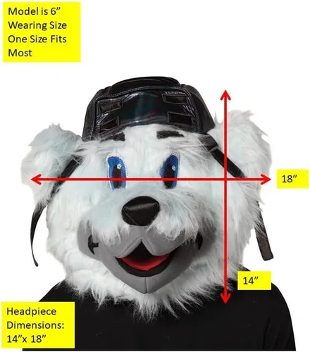 Vista 5 de Rasta Imposta NHL Hockey Louie St. Louis Blues Mascot Head - Disfraz deportivo, talla única para adulto