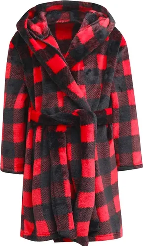 Vista 51 de E.W Apparel Bata de baño de forro polar con capucha para niños, bata suave y mullida para niños pequeños