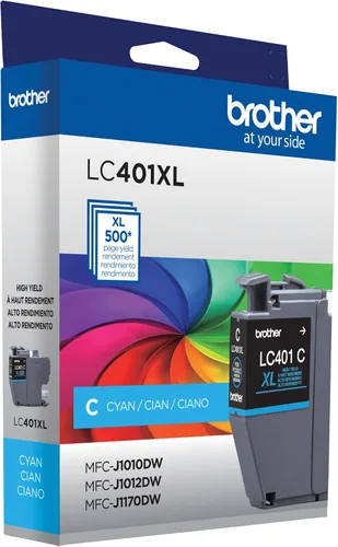 Vista 4 de Brother LC401XLCS - Cartucho de tinta cian de alto rendimiento (2 unidades)