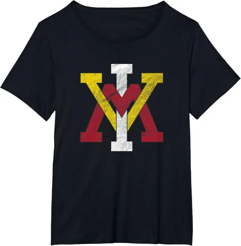 Vista 22 de Virginia Military Institute Camiseta VMI Keydets Distressed Primary, Negro