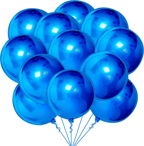 Vista 16 de KatchOn, Globos redondos de Mylar negros enormes, 22 pulgadas, paquete