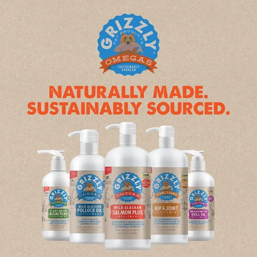 Vista 9 de Grizzly Aceite de salmón Complemento alimenticio para gatos Omega 3 ácidos grasos, 4 onzas