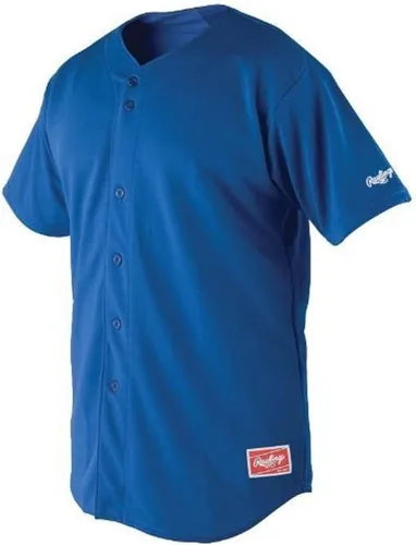 Vista 3 de Rawlings Jersey con botones completos para hombre con mangas raglán