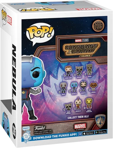Vista 3 de Funko Pop! Marvel: Guardianes de la Galaxia Volumen 3 - Nebulosa, multicolor, vinilo, 3.8 pulgadas de alto