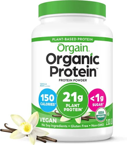 Vista 16 de Orgain - Proteína vegana orgánica en polvo, pastel de cumpleaños - 21g de proteína a base de plantas, 7g de fibra prebiótica, bajo en carbohidratos