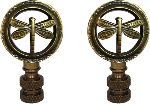 Vista 7 de Royal Designs, Inc. Lámpara decorativa de libélula finial, F-5093-CH-1, cromo
