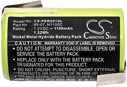 Vista 2 de Cameron Sino - Batería Ni-MH para Panasonic ER201, ER398, compatible 85-07, N1100C (1100mAh / 1.32Wh)