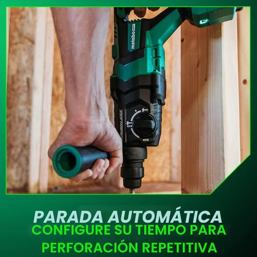 Vista 8 de Metabo HPT Martillo giratorio sin escobillas MultiVolt™ SDS Plus de 36 V con mango en D de 1-1/8 pulgadas, solo cuerpo de herramienta de martillo