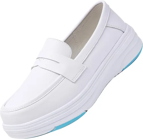 Vista 10 de Beita Women's Nurse Shoes Slip On Women's Loafer Shoes Anti Slip Healthcare Work Shoes Lightweight Negro