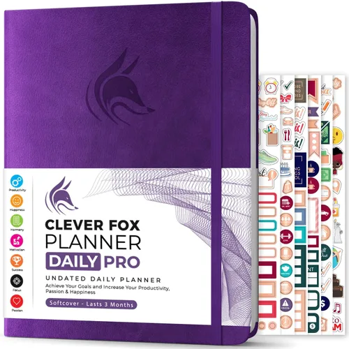 Vista 8 de Clever Fox Planner Daily PRO - Planificador diario y agenda de 8.5 x 11 pulgadas (tamaño A4) para aumentar la productividad, la gestión del tiempo