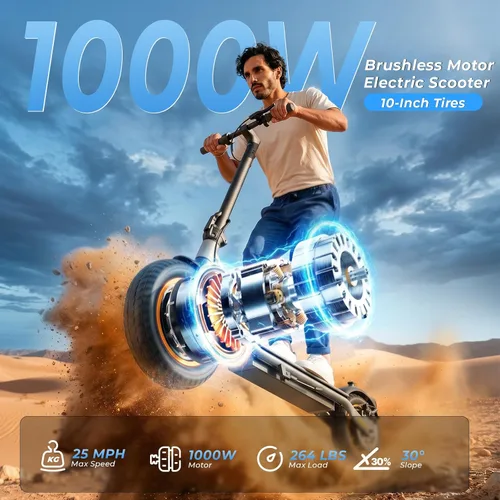 Vista 2 de Patinetes eléctricos – Scooter eléctrico para Audlts, motor