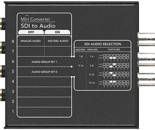 Vista 2 de Blackmagic Design Convertidor Mini de Audio a SDI CONVMCSAUD