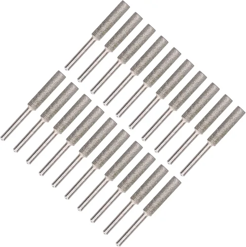 Vista 9 de Juego de 20 piezas de afilador de motosierra para motosierra para ruedas de 7/32 pulgadas y cadenas de sierra de cadena grandes (plateado)