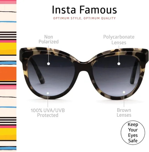 Vista 83 de OPTIMUM OPTICAL Gafas de sol protectoras UV atemporales para hombres y mujeres