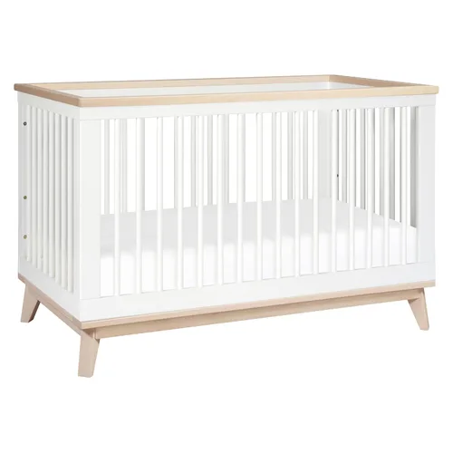 Vista 11 de Babyletto Scoot Cuna convertible 3 en 1, nogal natural GREENGUARD Gold Certified, Converts to Toddler Bed & Daybed - 4 Adjustable Mattress Heights