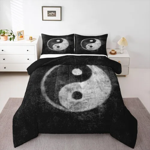 Vista 24 de Feelyou - Juego de funda de edredón para niños, castillo rosa, tamaño individual, lindo juego de edredón con moño, juego de cama para niños y niñas