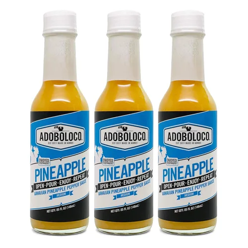 Vista 14 de Adoboloco ¡Salsa picante FIYA! FIYA! (paquete de 3) Salsa de 5 oz Mezcla de salsa de chile ardiente extremadamente picante súper sabrosa