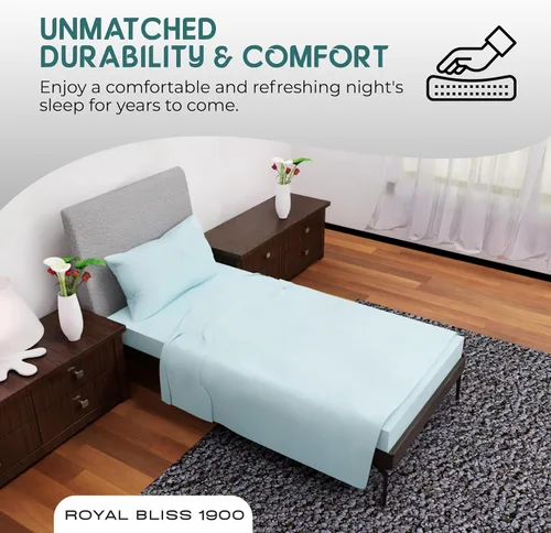 Vista 7 de Ropa de cama tamaño Twin - Juego de 3 piezas - Bolsillos profundos - Sábanas refrescantes - Suaves y cómodas para uso en todas las estaciones Aqua