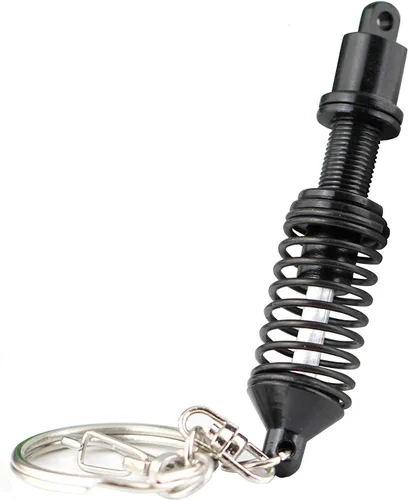 Vista 3 de Llavero creativo modelo autoparte de moda coilover amortiguador Maycom, color rojo, Hecho por el hombre, S