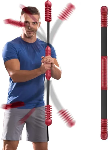 Vista 7 de Barra de Fitness OSCILLATING SLIM para Entrenamiento, Barra de Ejercicio Elástica, Palo de Peso de Vibración, Terapia Física Corporal, Entrenamiento