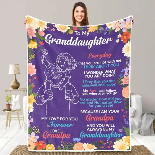 Vista 7 de UFOORO Manta para hija, manta de forro polar suave con diseño de oso abrazo de oso, regalo sincero de padre a hija, el mejor regalo para hijas