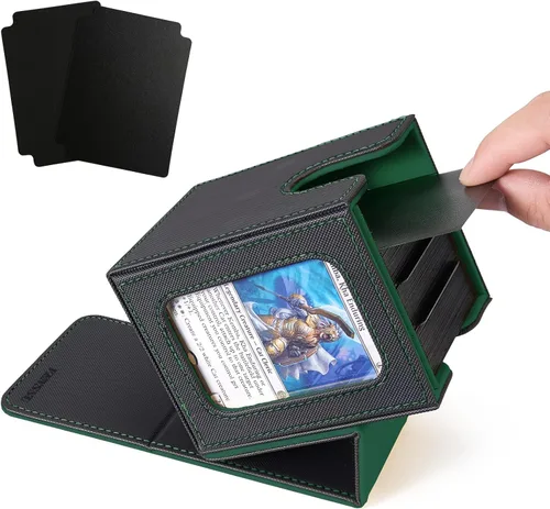 Vista 16 de Venssu Angel Themed MTG Deck Box with Commander Display (White and Grey)