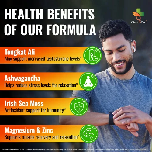 Vista 3 de Cápsulas Pure Shilajit – Shilajit orgánico para hombres y mujeres con Tongkat Ali, Ashwagandha, musgo marino irlandés, magnesio, zinc, PQQ, extracto