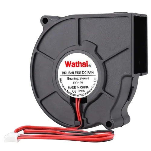 Vista 8 de Wathai Ventilador centrífugo USB de 2.953 in x 1.181 in Ventilador de refrigeración de turbina de 5 V USB Small Blower for DIY Computer Case, Home