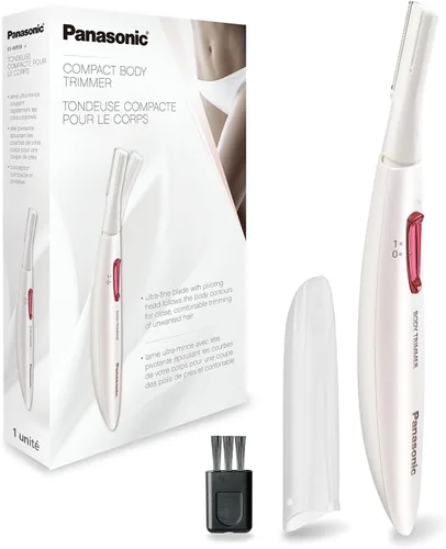 Vista 6 de Panasonic Depiladora para todo el cuerpo para mujeres, diseño portátil y elegante, suave para área del bikini, axilas, piernas, rosa, 1 unidad