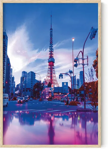 Vista 12 de RipGrip Arte de pared de neón, póster de ciudad de Seúl Corea, decoración de dormitorio para niños adolescentes, pósteres estéticos