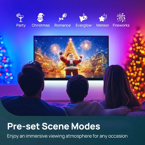Vista 4 de Linkind Caja de sincronización HDMI 2.0, retroiluminación inteligente AI LumiSync Technology ET6, compatible con 4K @60Hz, retroiluminación LED
