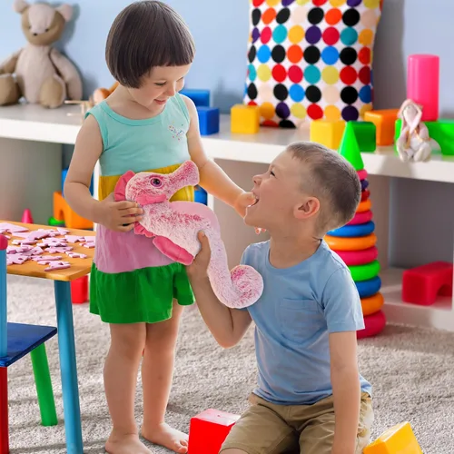 Vista 6 de DolliBu - Peluche de caballito de mar rosa, súper suave, lindo animal de peluche para niños y adultos, adorable juguete de regalo para niñas