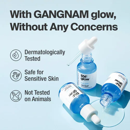 Vista 7 de GANGNAM glow Suero de ácido hialurónico - Cuidado de la piel coreano I Suero hidratante para la cara con ácido hialurónico y vitamina B5 y colágeno