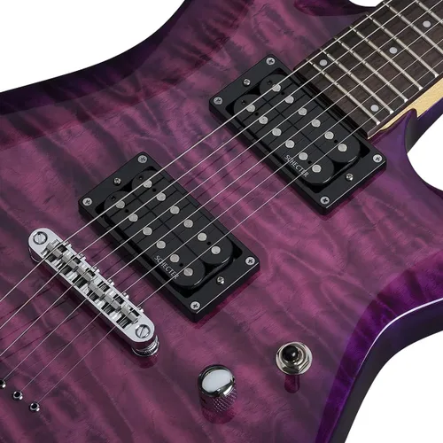 Vista 7 de Schecter C-6 Plus Guitarra eléctrica de cuerpo sólido, EM