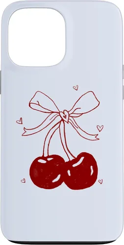 Vista 24 de Cherri Ties Baby Blue Cherry Bow Case for iPhone 17