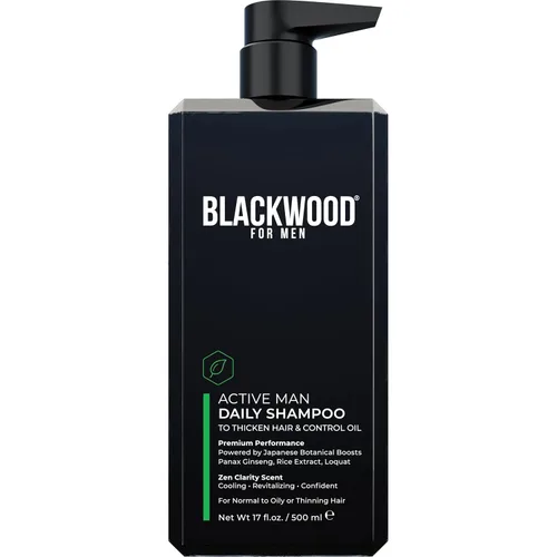 Vista 8 de BLACKWOOD FOR MEN Active Man Daily Shampoo - Champú espesante y aclarante para cabello o cuero cabelludo normal a graso - Combate la pérdida