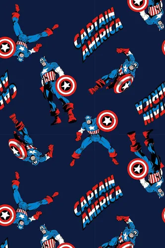 Vista 3 de Marvel - Pantalones de pijama para hombre con estampado retro de Capitán América