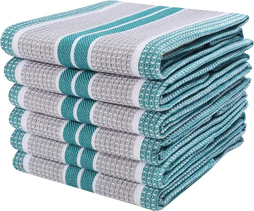 Vista 11 de Goroly Home - Paquete de 6 trapos de cocina vintage, rústicos, de 100% algodón, altamente absorbentes, de secado rápido, de grado profesional