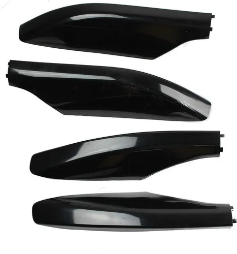 Vista 4 de Juego de 4 portaequipajes para techo de coche, ABS, color negro, tapa de extremo de riel, cubierta protectora para Prado 2003-2009 2.7 4.0