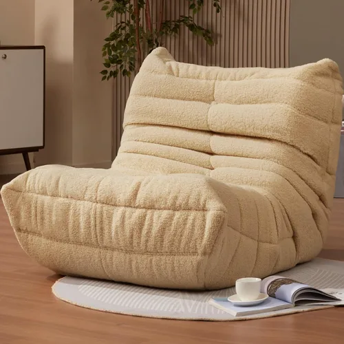 Vista 34 de Hobestluk Puf con espuma viscoelástica, tela de piel sintética ultrasuave, diseño ergonómico, puf pequeño, para sala de estar, dormitorio, sala