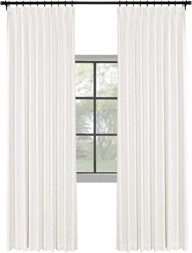 Vista 27 de Fcosie Juego de 2 paneles de cortinas opacas extralargas de 120 pulgadas de largo, cortinas de doble capa para oscurecer la habitación, paneles