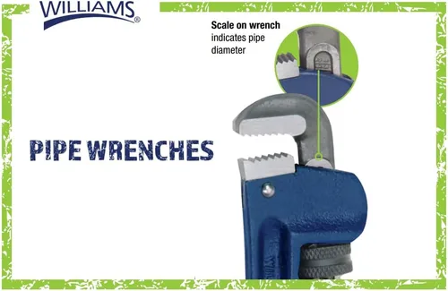 Vista 2 de Williams Llave de tubo de aluminio 13500, 8 pulgadas
